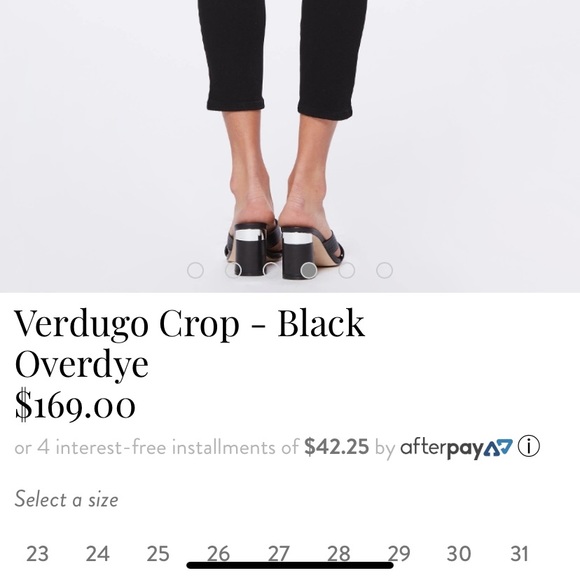 PAIGE Verdugo Crop Black Jeans - Picture 3 of 7